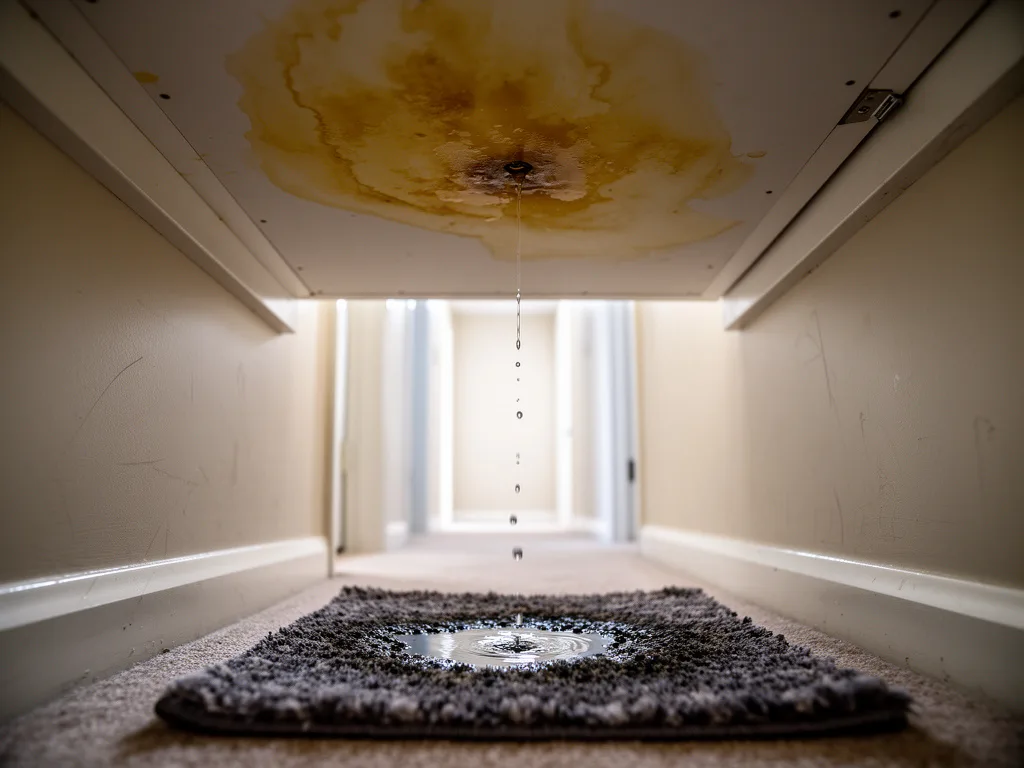 Before: the problem needing Emergency Water Removal