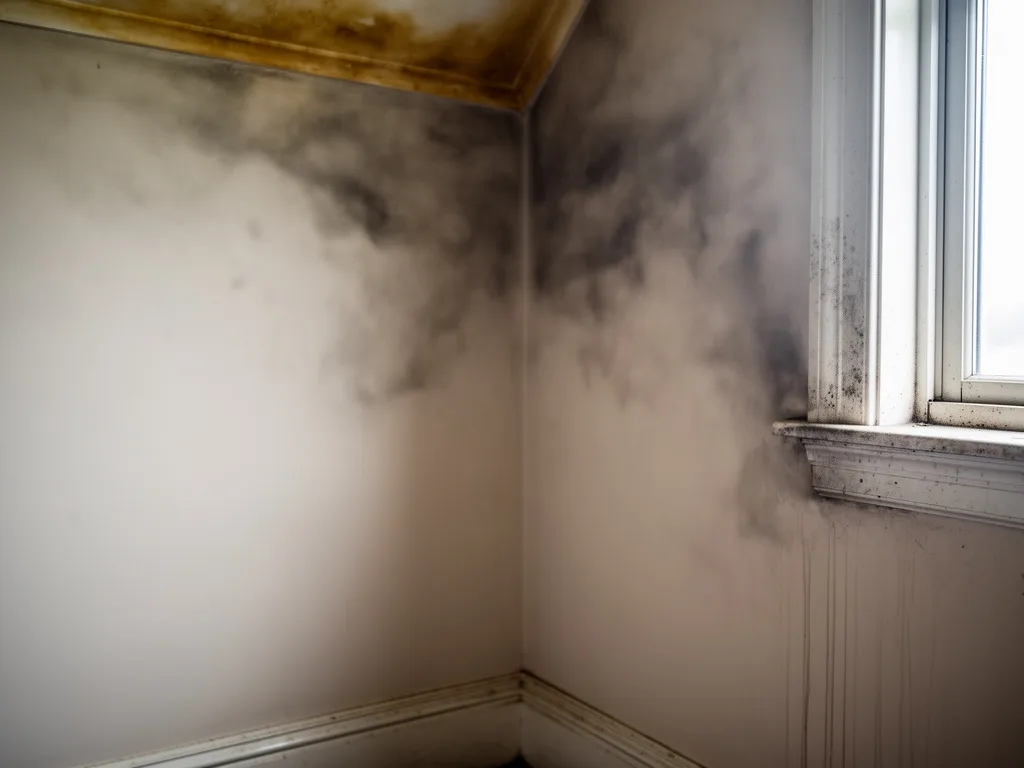 Before: the problem needing Fire Damage Restoration